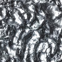 Stchu-Moon 05 - superficie irregolare rivestita in foglia color argento