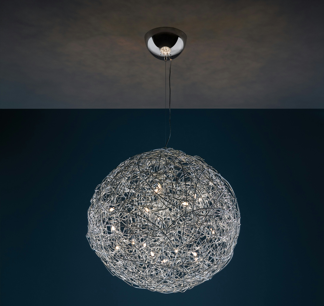Handcrafted Lamp Fil de Fer Suspended - Catellani&Smith
