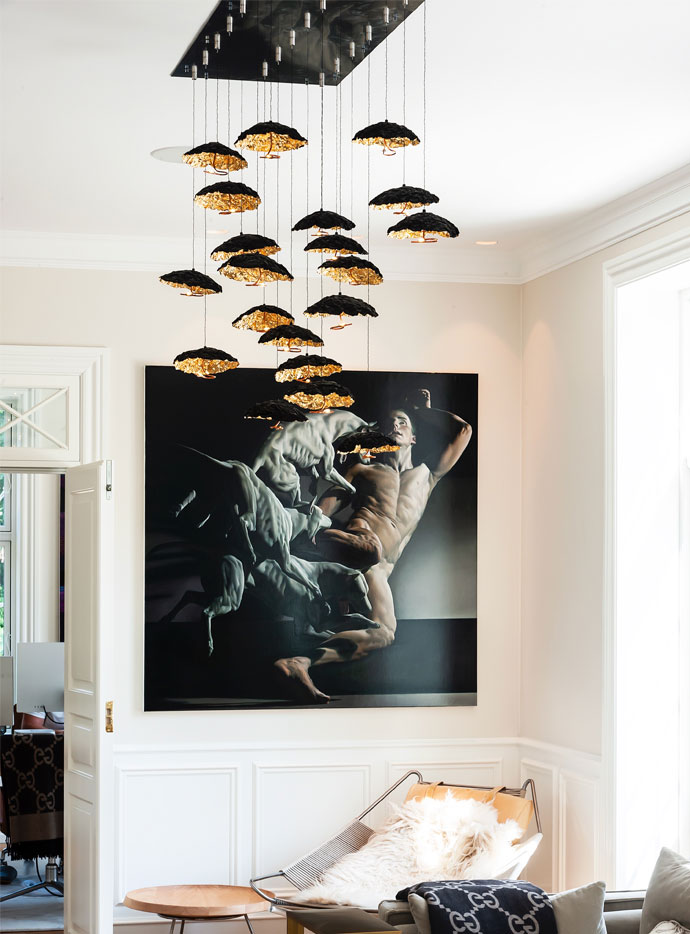 Gold Moon Chandelier