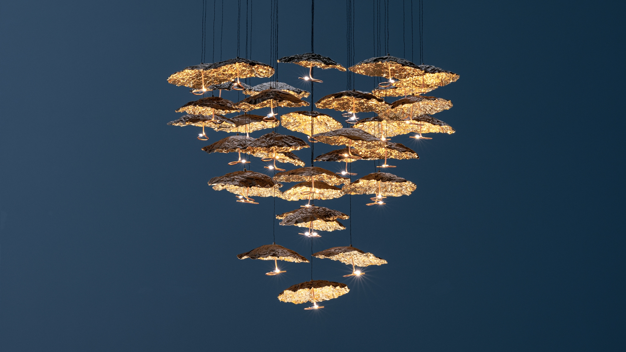 Gold Moon Chandelier