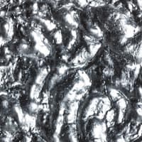 Stchu-Moon-08 - reliefförmige oberfläche mit silberfarbige folie beschichtet