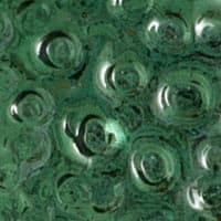Medousê - irregular green glass