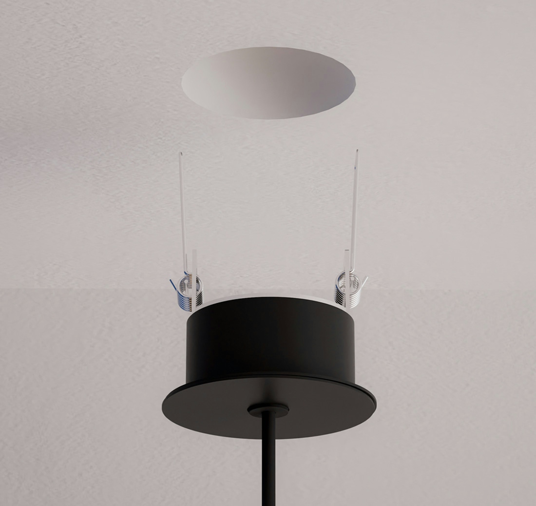 System 65 for recessed lamps