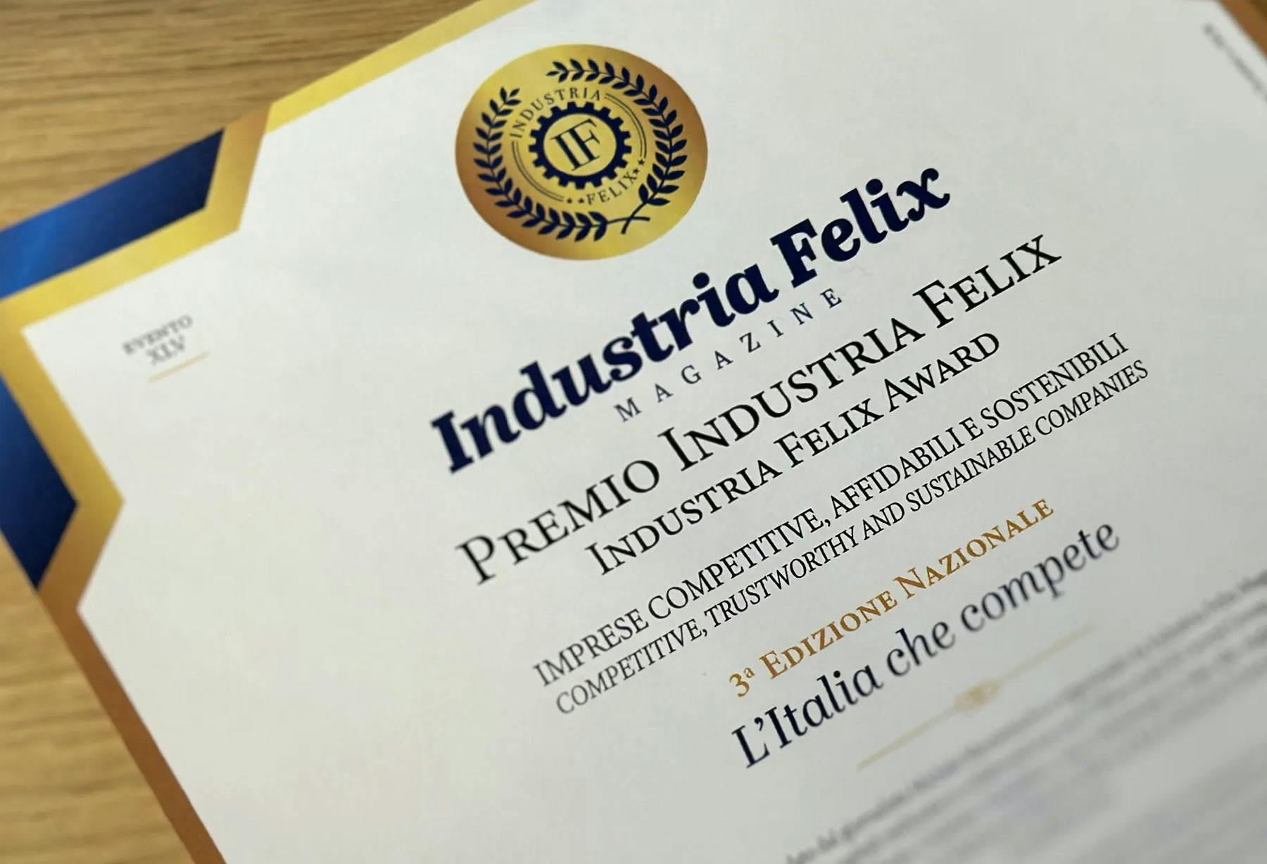 <p>For the second year running, Catellani &amp; Smith receives the prestigious Alta Onorificenza di Bilancio award during the second national edition of the Industria Felix &#8211; L&#8217;Italia che compete Awards, assigned to the 203 most competitive and reliable Italian firms on the national business scene. Organised by the quarterly economics and finance publication (a supplement of Il Sole 24 Ore), the award is assigned based on an algorithm of competitiveness of Cerved, one of Europe’s leading ratings agencies.</p>

