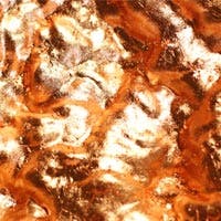 Stchu-Moon-08 - reliefförmige oberfläche mit kupferfarbige folie beschichtet