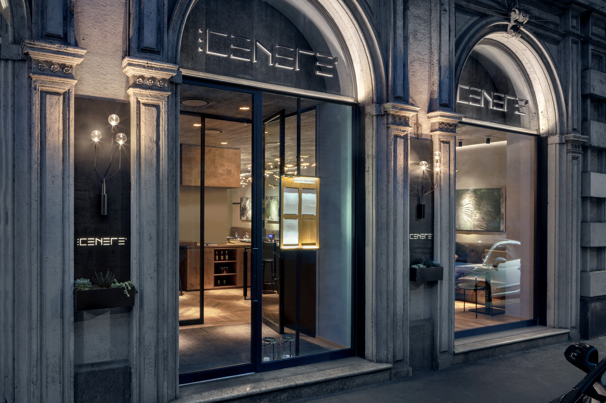 progetto illuminazione ristoranti