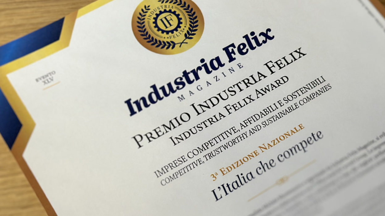 Industria Felix Awards assigned to Catellani & Smith on the 3rd national edition of “L’Italia che compete”